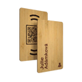 WaveTag Visitenkarte aus Bambus mit eigenem Design
