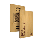 WaveTag Visitenkarte aus Bambus mit eigenem Design