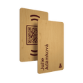 WaveTag Visitenkarte aus Ahorn mit eigenem Design